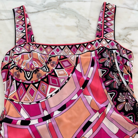 EMILIO PUCCI PINK MULTI DRESS MODEL 41R150 SIZE IT 44 / US 10 NWOTS! - Picture 17 of 17
